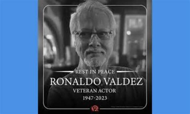 Veteran actor Ronaldo Valdez dies at 76