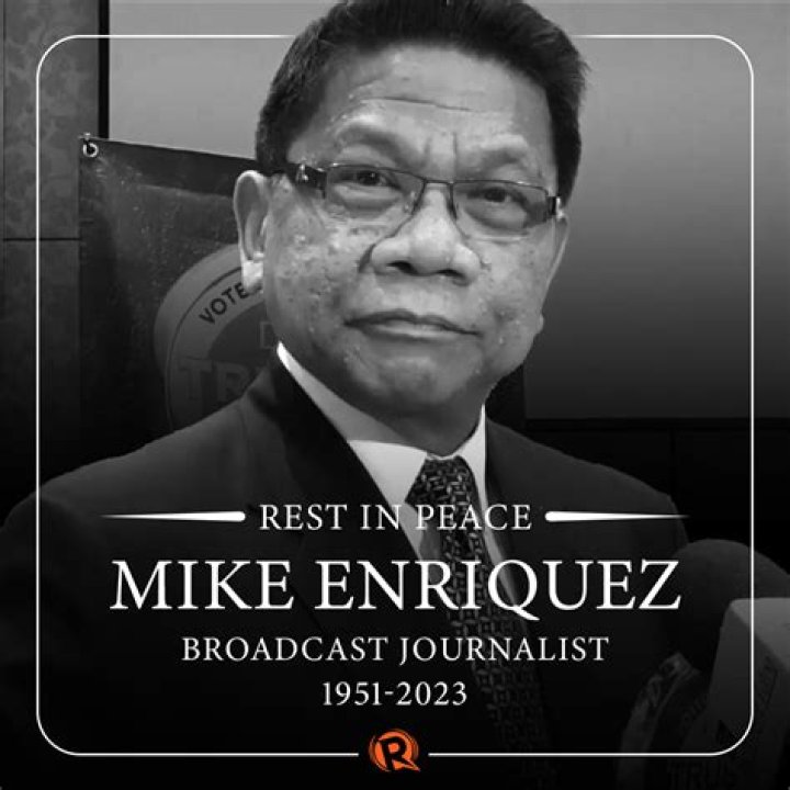 Veteran broadcast journalist Mike Enriquez dies