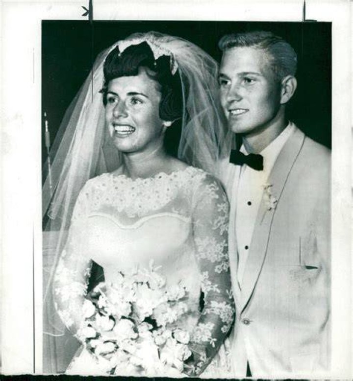 Vintage photo of Billie Jean King with her husband