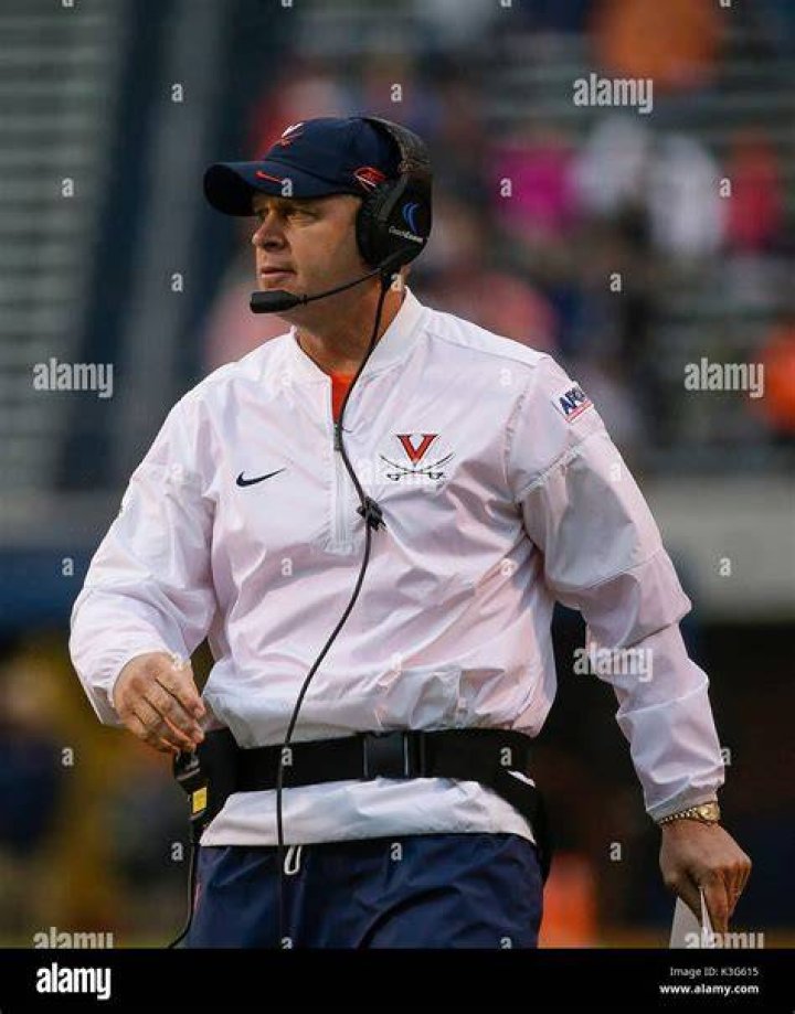 Virginia Football head coach Bronco Mendenhall spending some time