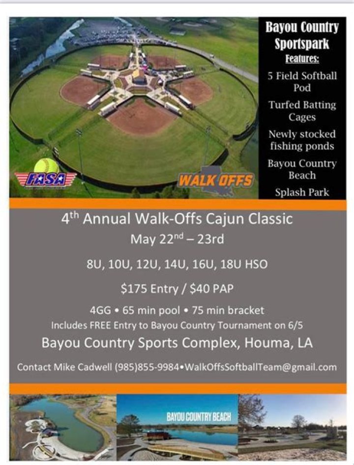 Walkoffs 4th Annual Classic Softball Tournament Bayou Country Sports