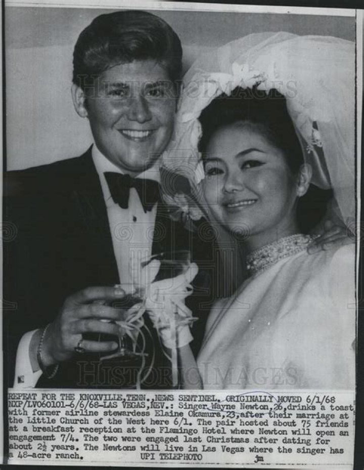 Wayne Newton & Elaine Okamura from Celebrities Married in Las Vegas