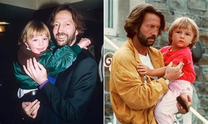 What building did Eric Clapton's son fall from?