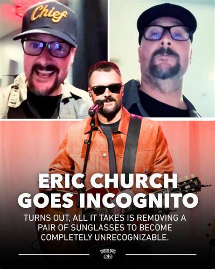 What Does Eric Church Look Like Without Sunglasses On?