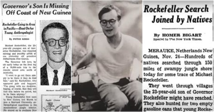 What happened to Michael Rockefeller after his boat capsized near Papua