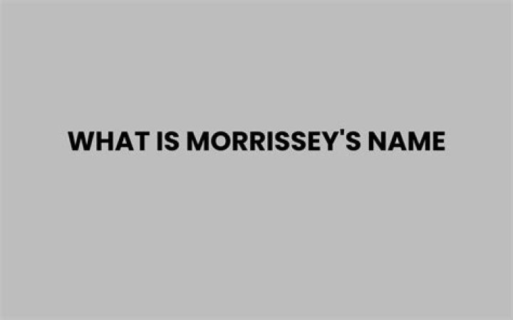 What Is Morrissey's Net Worth and Is He Still Touring?