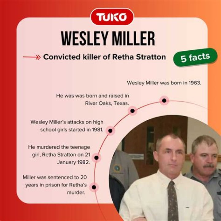 Where is Wesley Miller today? Retha Stratton and prison sentence Tuko