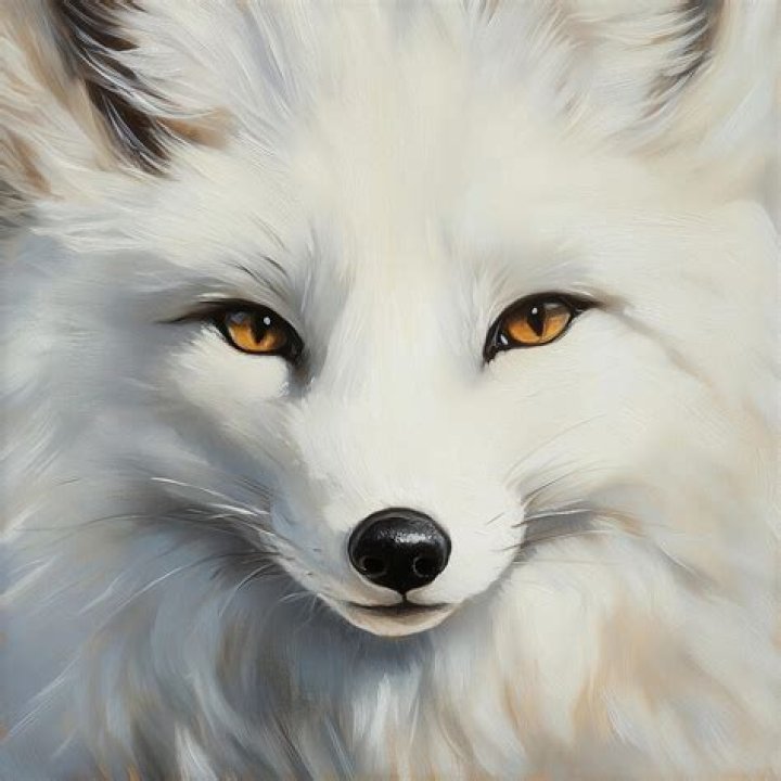 White Arctic Fox by Athena Mckinzie