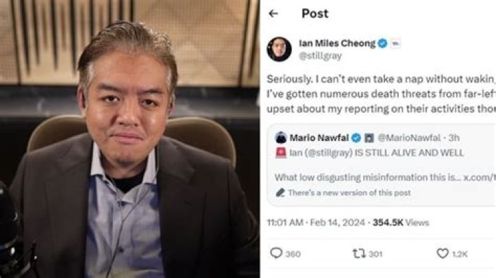 Who Is Ian Miles Cheong? Why do people care where he lives?