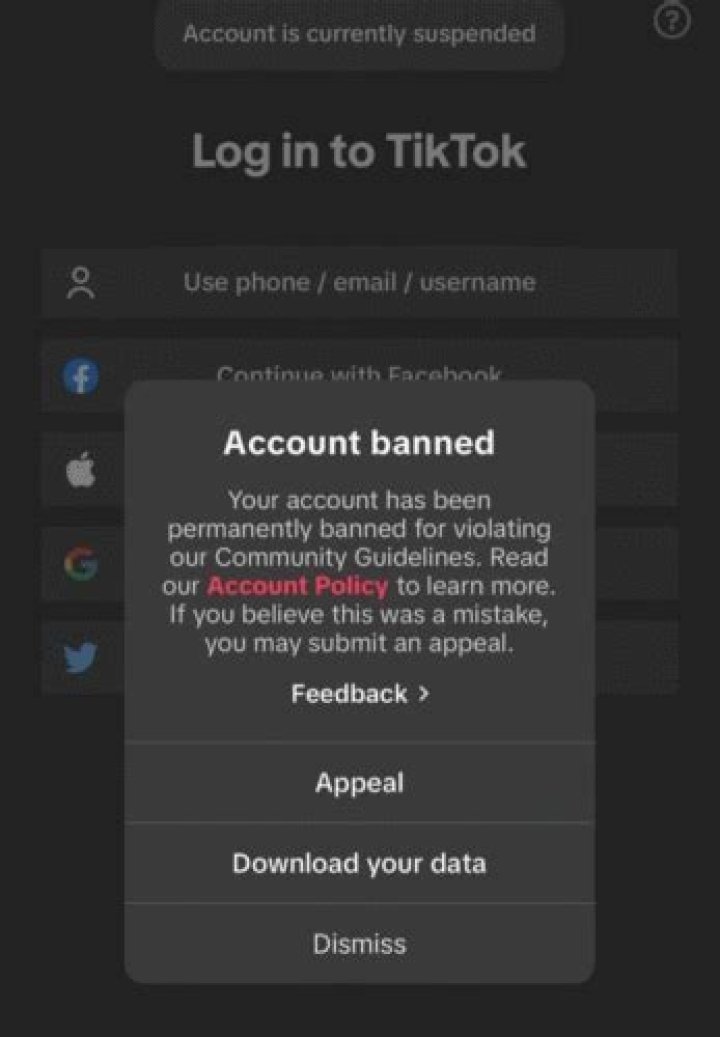 Why is my TikTok account restricted?