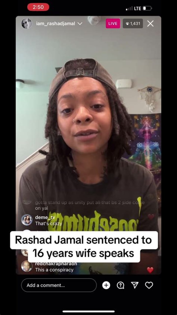 Why Rashad Jamal sentenced to jail? what was his crime?