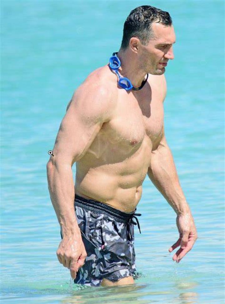 Wladimir Klitschko was noticed when he rested with his daughter on the