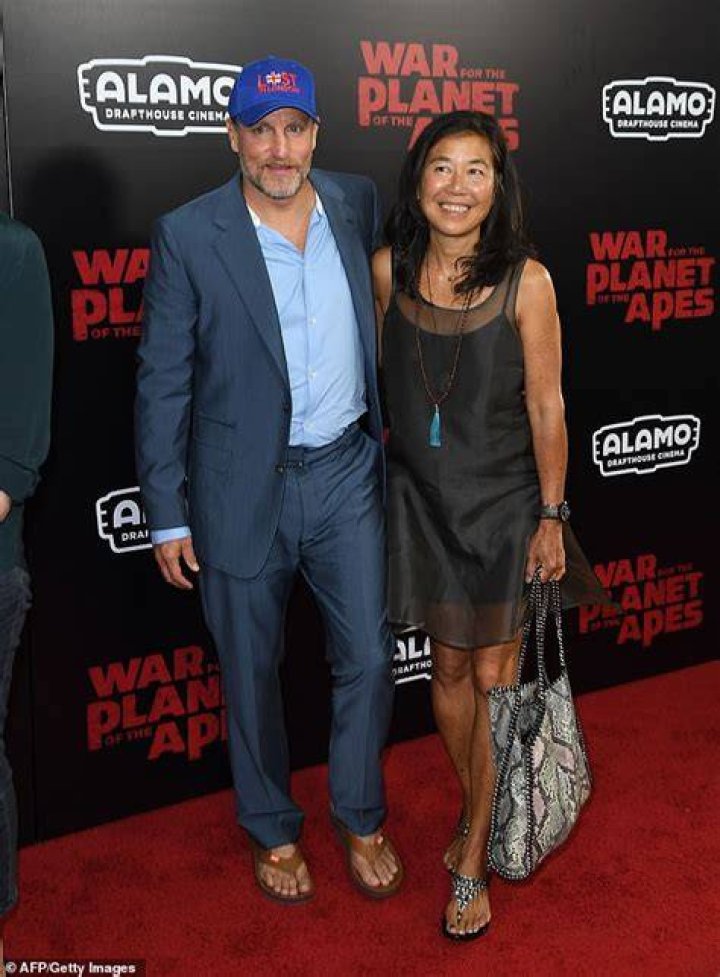 Woody Harrelson and wife Laura Louie join daughters for rare red carpet