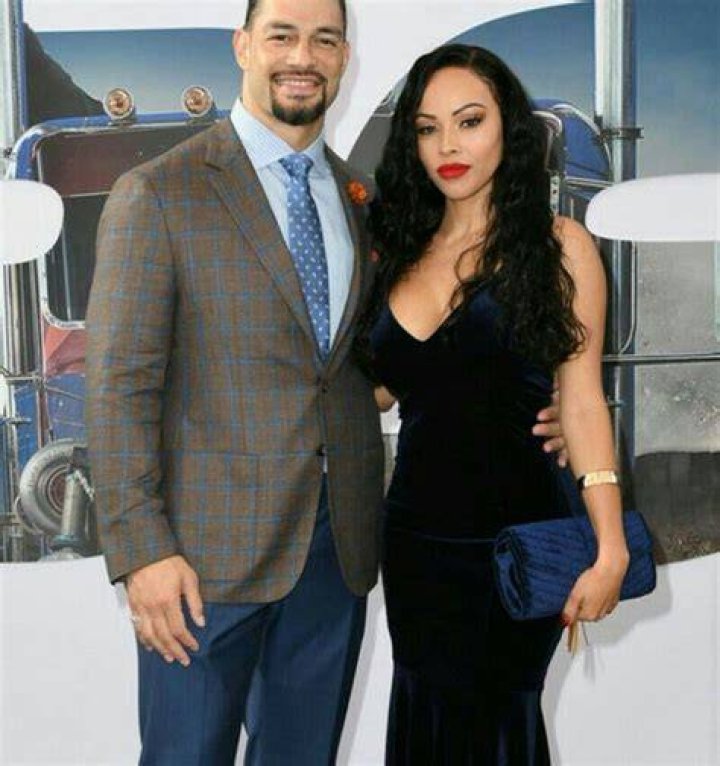 WWE Superstar Roman Reigns (Leati Joseph Anoa'i) with his beautiful