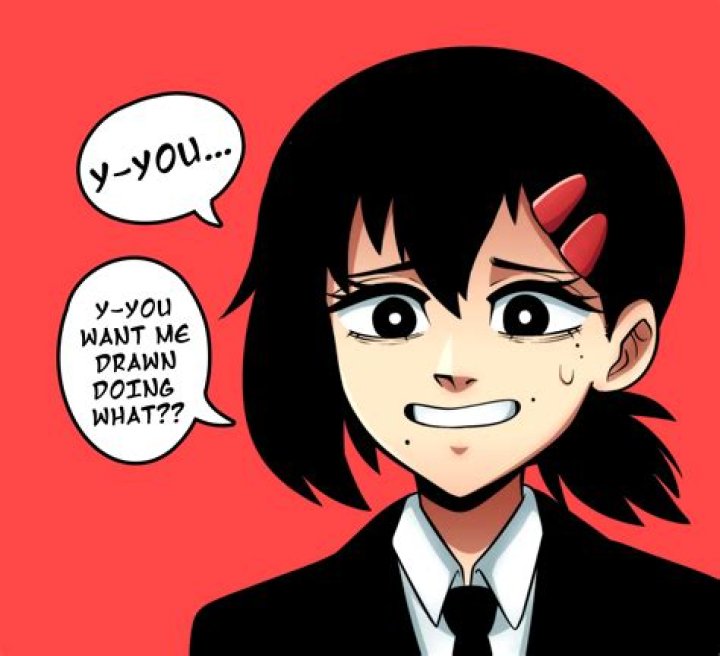 You want her drawn doing what? Kobeni (Chainsaw Man) Know Your Meme