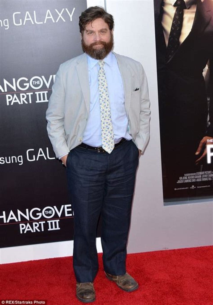Zach Galifianakis skips movie premiere as 'very pregnant' wife Quinn